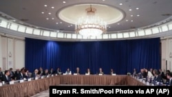 Reunión ministerial sobre la situación en Venezuela el jueves 26 de septiembre de 2024 en Nueva York. (Bryan R. Smith/Pool Photo via AP)